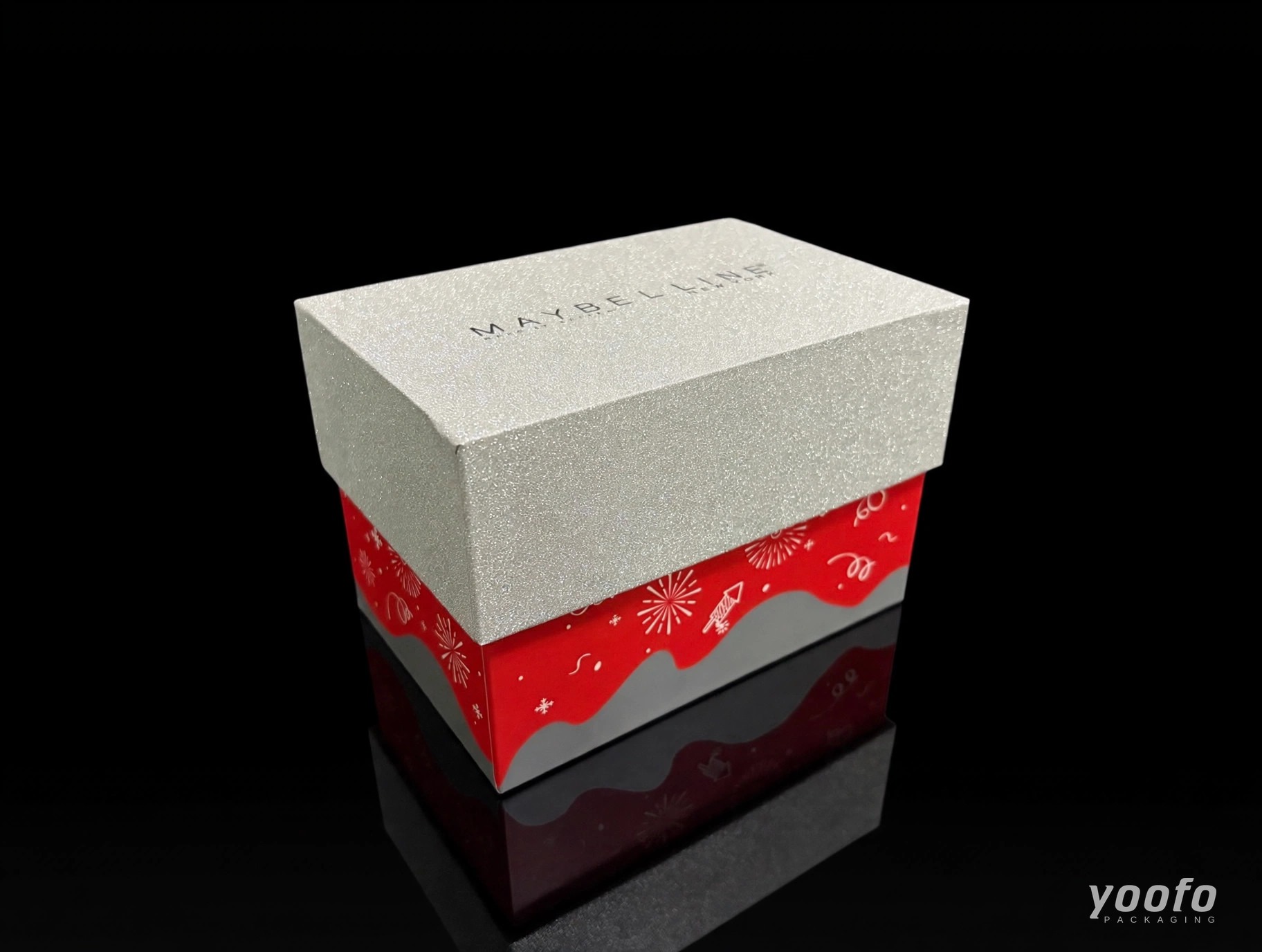 미니 실버 글리터 크리스마스 기프트 박스 · 화장품 포장 · Yoofo Packaging