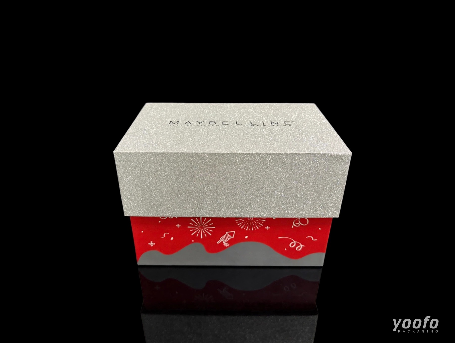 علبة هدايا عيد ميلاد صغيرة بلمعان فضي &middot; تغليف مستحضرات التجميل &middot; Yoofo Packaging (2)