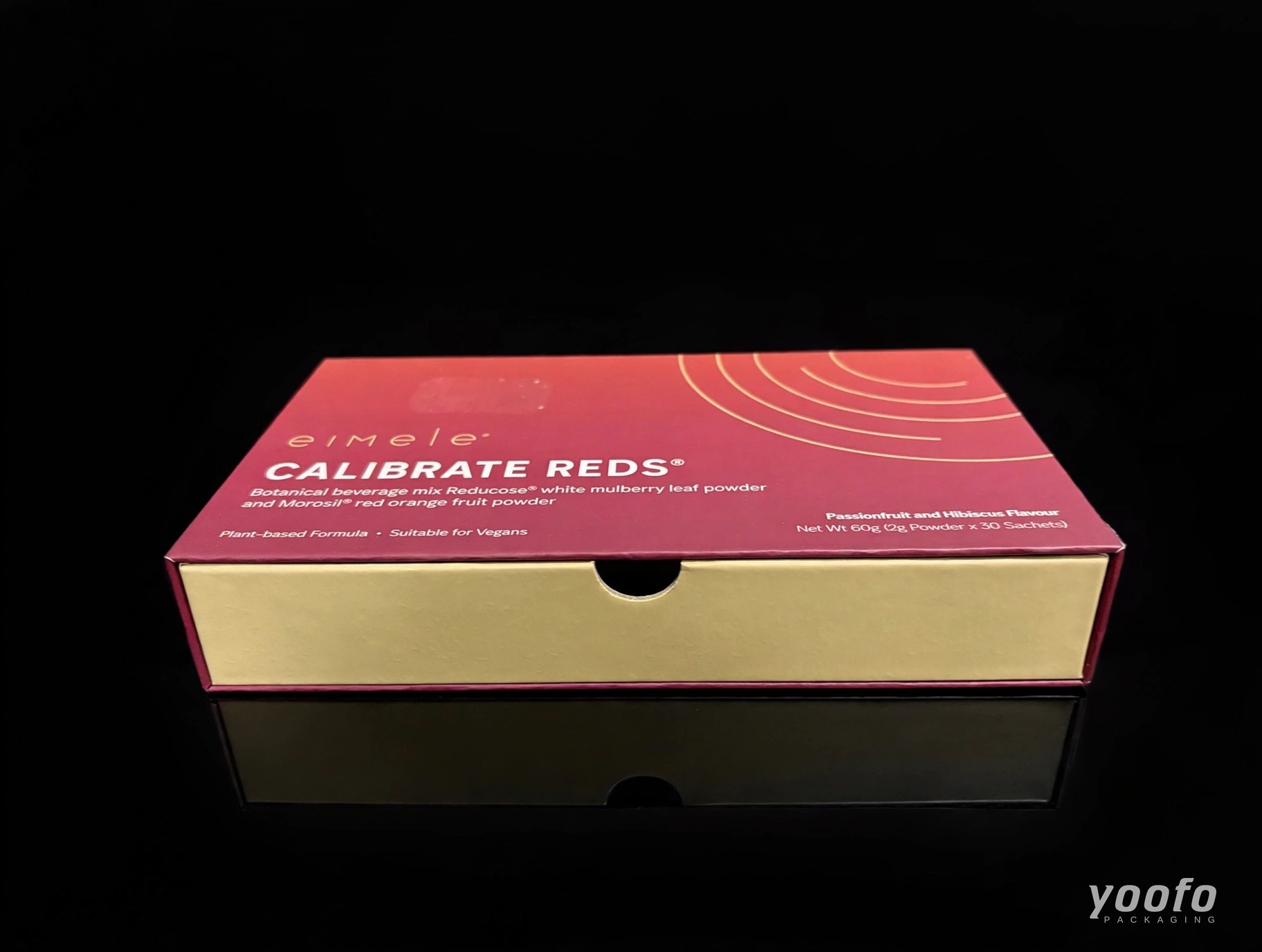 علبة هدايا مكملات بدرج أحمر &middot; علبة هدايا المكملات الصحية &middot; Yoofo Packaging (2)