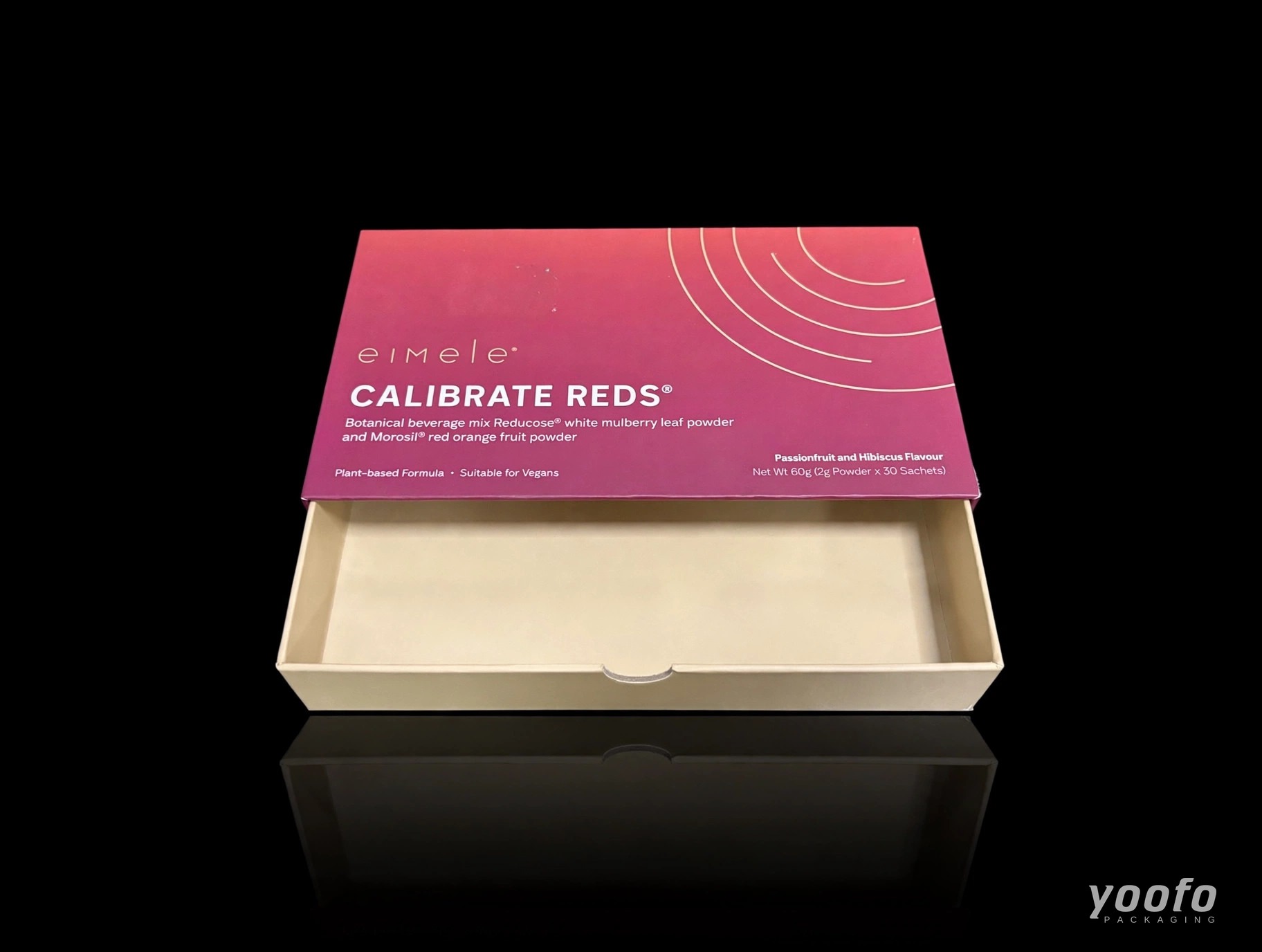 علبة هدايا مكملات بدرج أحمر &middot; علبة هدايا المكملات الصحية &middot; Yoofo Packaging (3)