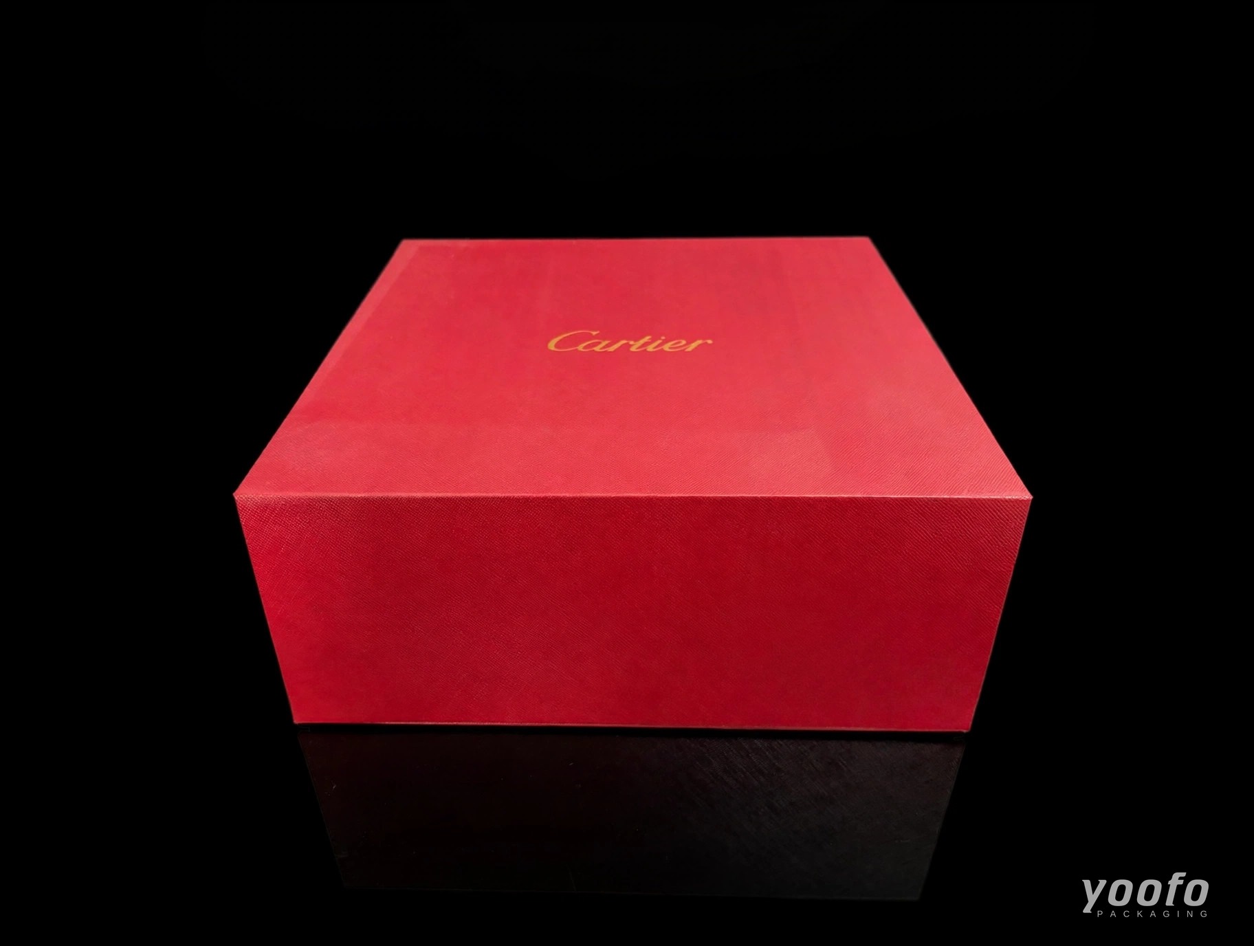 골드 포일 로고 레드 리지드 기프트 박스 &middot; 럭셔리 기프트 박스 &middot; Yoofo Packaging (2)