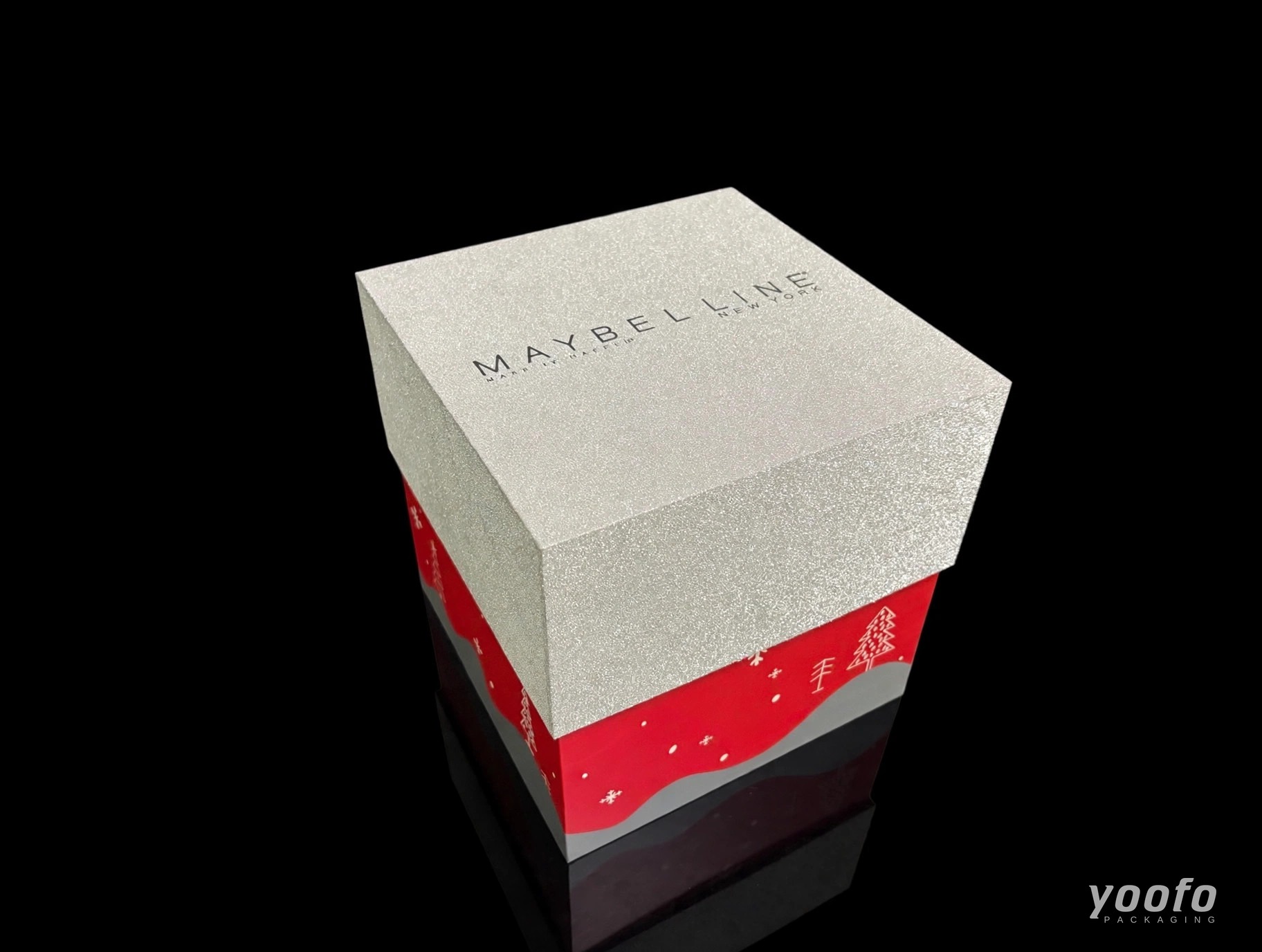 Silver Glitter Christmas Gift Box &middot; Cosmetic Packaging &middot; Yoofo Packaging