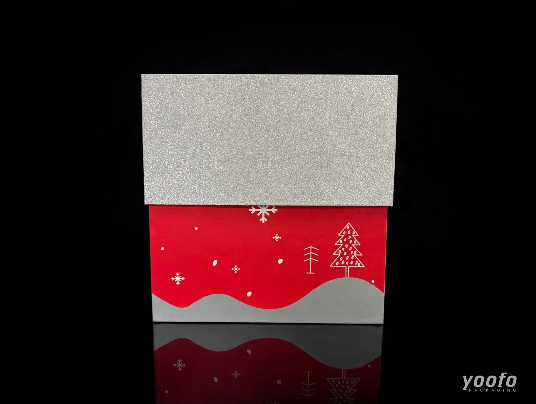 Silver Glitter Christmas Gift Box &middot; Cosmetic Packaging &middot; Yoofo Packaging (4)